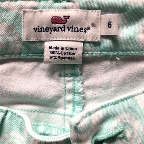 Vineyard Vines Aqua Batik Dot Ankle Jeans - Picture 5 of 6